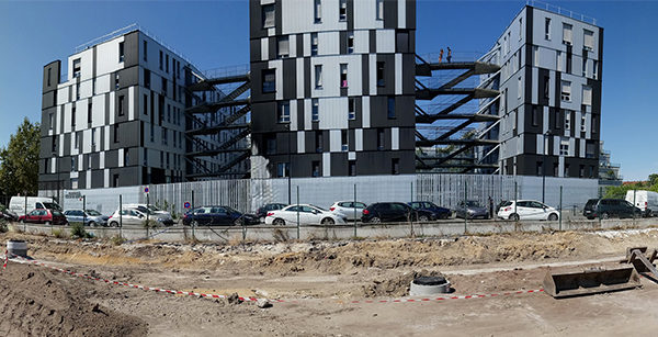 Vue des futurs logements.